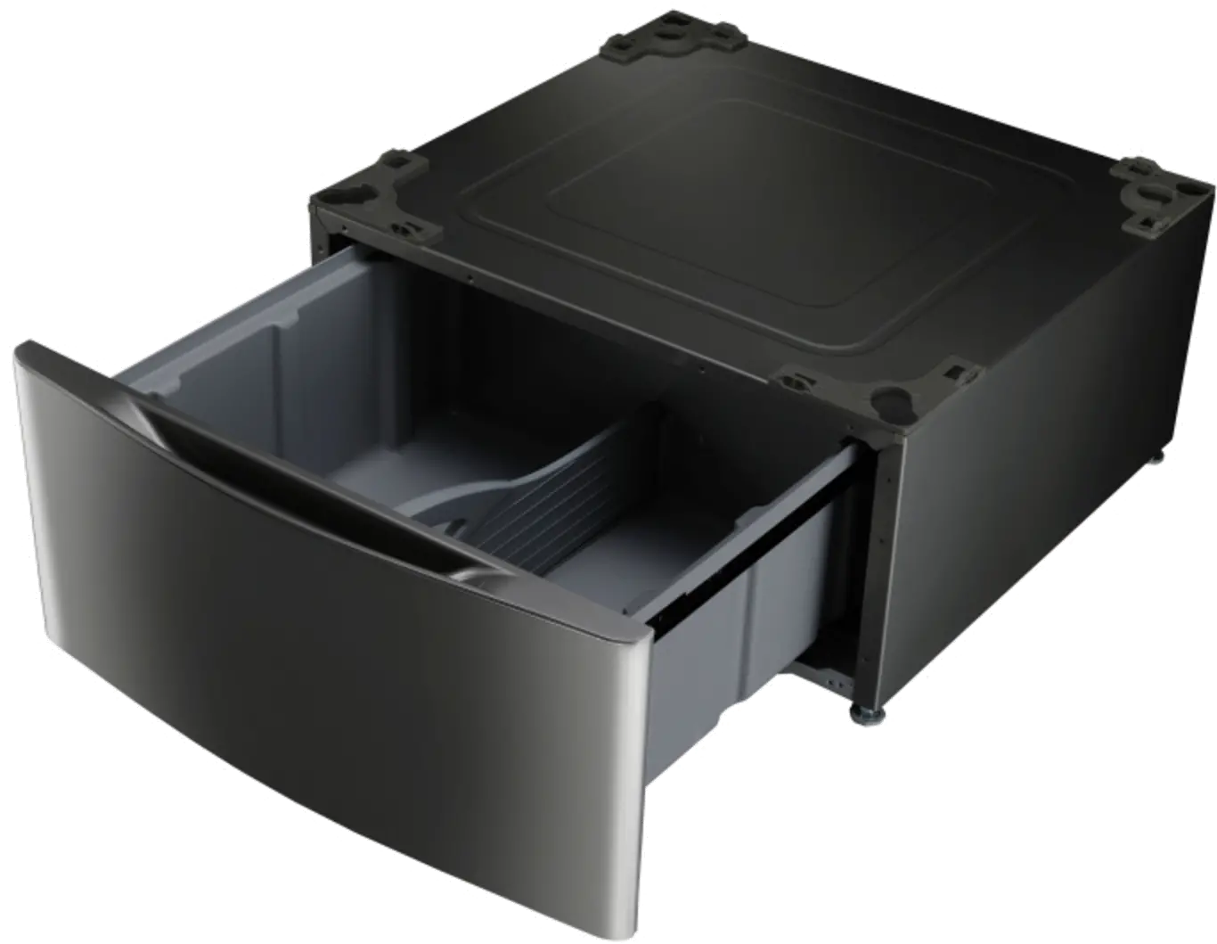 WDP4K LG 27 Inch Laundry Pedestal - Black Stainless Steel-2
