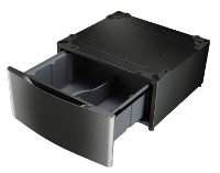 WDP4K LG 27 Inch Laundry Pedestal - Black Stainless Steel-2