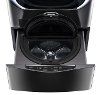 WD100CK LG 27 Inch Black Stainless Steel SideKick 1.0 Cu. T. Pedestal Washer-3