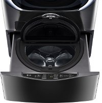 WD100CK LG 29 Inch Sidekick Pedestal Washer - 1.0 Cu. Ft. Black Stainless Steel-3