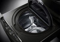 WD100CK LG 29 Inch Sidekick Pedestal Washer - 1.0 Cu. Ft. Black Stainless Steel-4