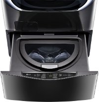 WD100CK LG 29 Inch Sidekick Pedestal Washer - 1.0 Cu. Ft. Black Stainless Steel-6