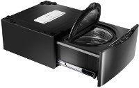 WD100CK LG 29 Inch Sidekick Pedestal Washer - 1.0 Cu. Ft. Black Stainless Steel-7