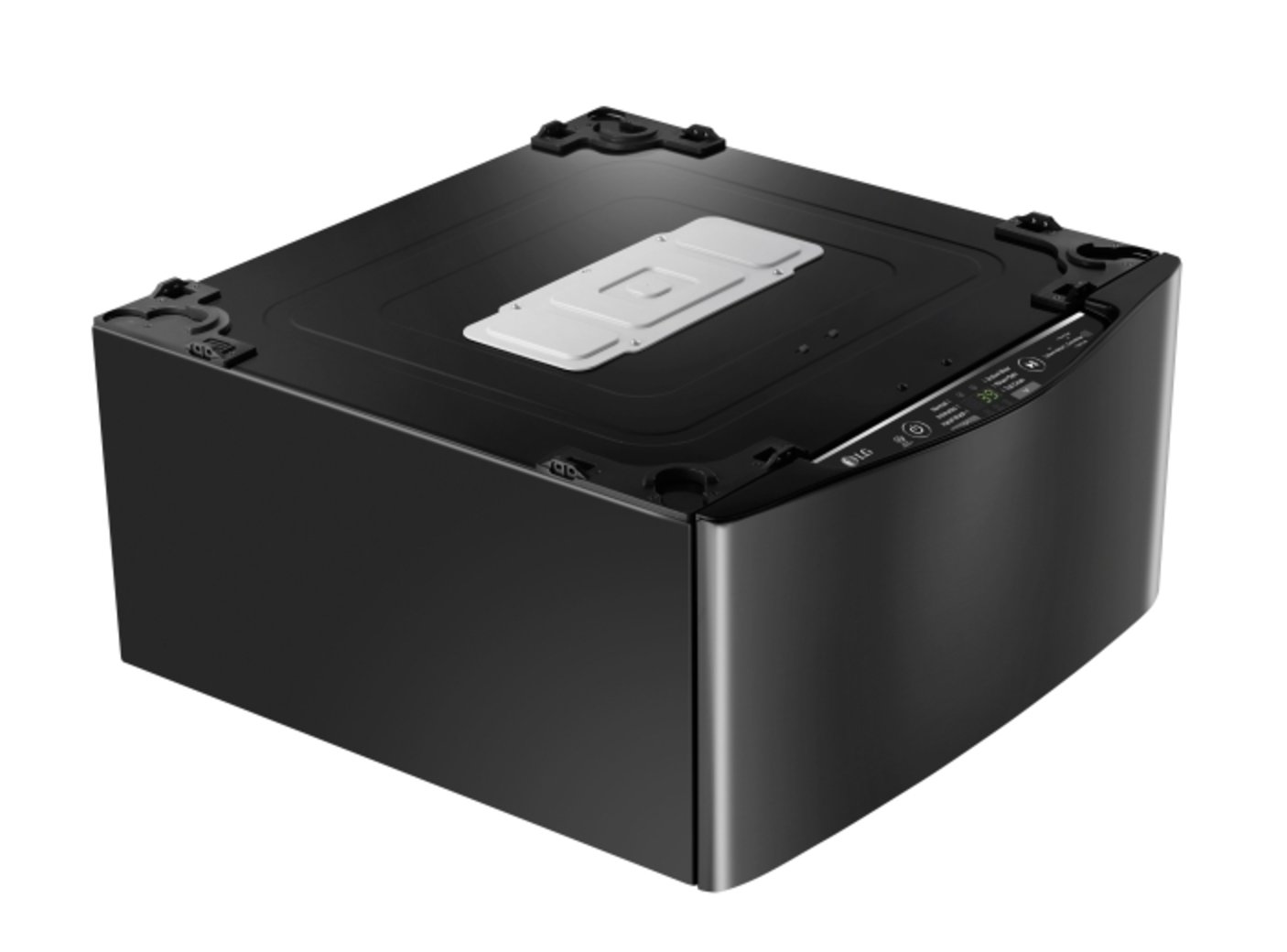 WD100CK LG 29 Inch Sidekick Pedestal Washer - 1.0 Cu. Ft. Black Stainless Steel-8