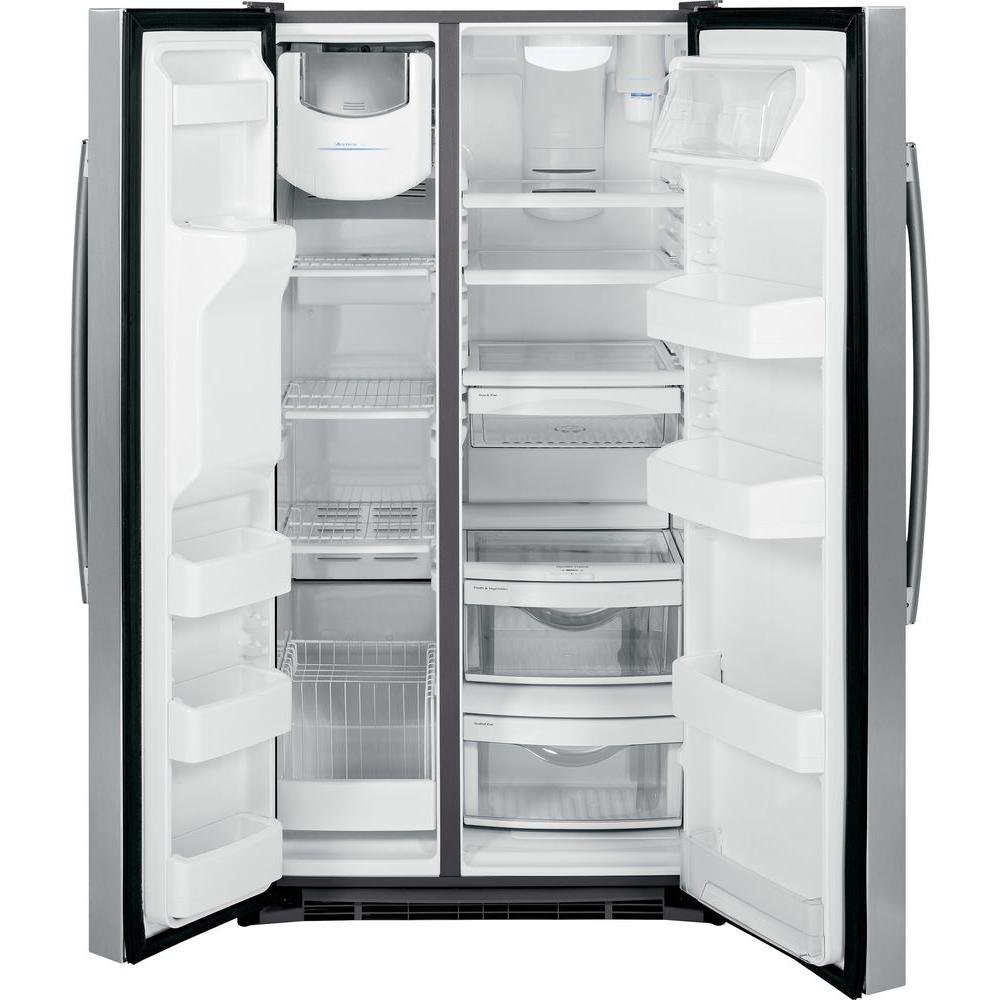 GSS25GSHSS GE 25.3 cu. ft. Side by Side Refrigerator - 36 Inch Stainless Steel-3