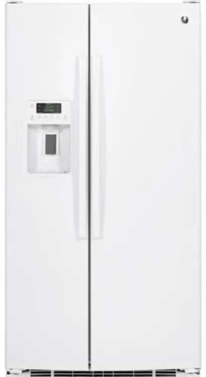 GSS25GGHWW GE 25.3 cu ft Side by Side Refrigerator - White-1