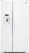 GSS25GGHWW GE 25.3 cu ft Side by Side Refrigerator - White