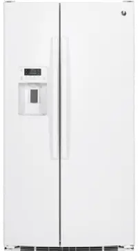 GSS25GGHWW GE 25.3 cu ft Side by Side Refrigerator - White
