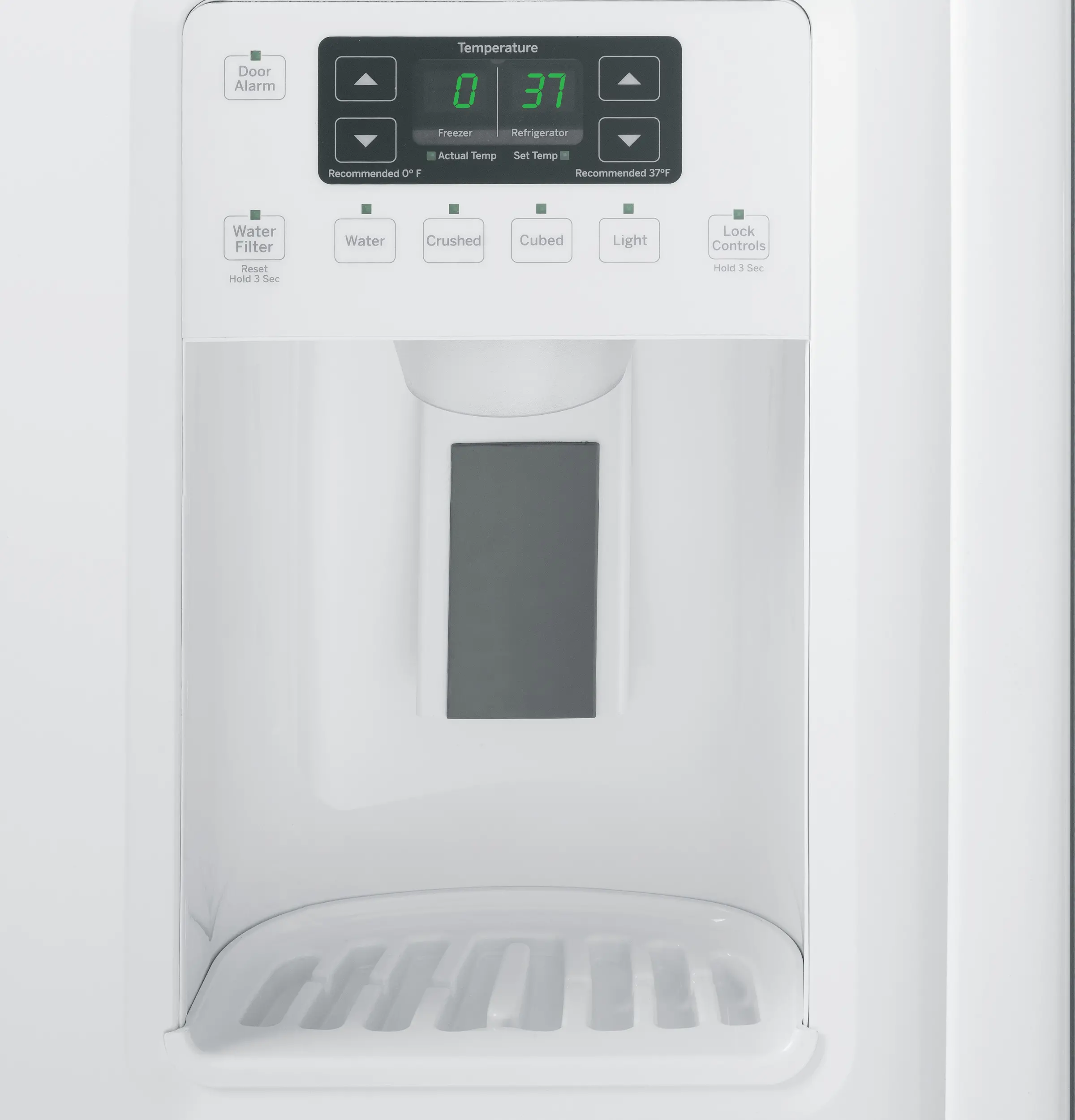 GSS25GGHWW GE 25.3 cu ft Side by Side Refrigerator - White-2