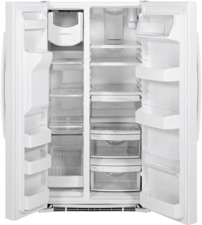GSS25GGHWW GE 25.3 cu ft Side by Side Refrigerator - White-4