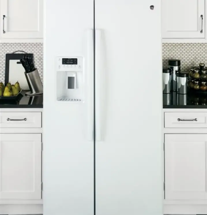 GSS25GGHWW GE 25.3 cu ft Side by Side Refrigerator - White-6
