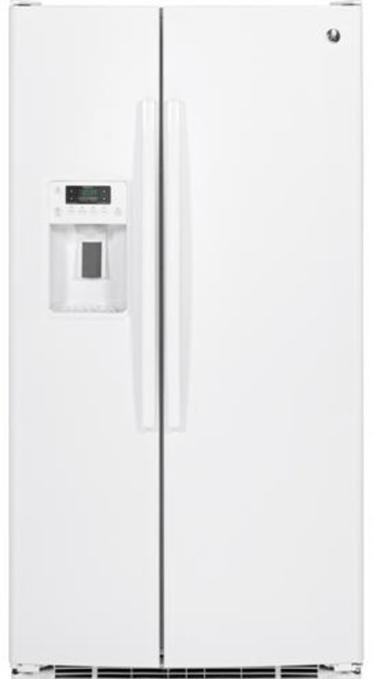 GSS25GGHWW GE 25.3 cu. ft. Side by Side Refrigerator - 36 Inch White-1