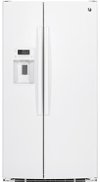 GSS25GGHWW GE 25.3 cu. ft. Side by Side Refrigerator - 36 Inch White