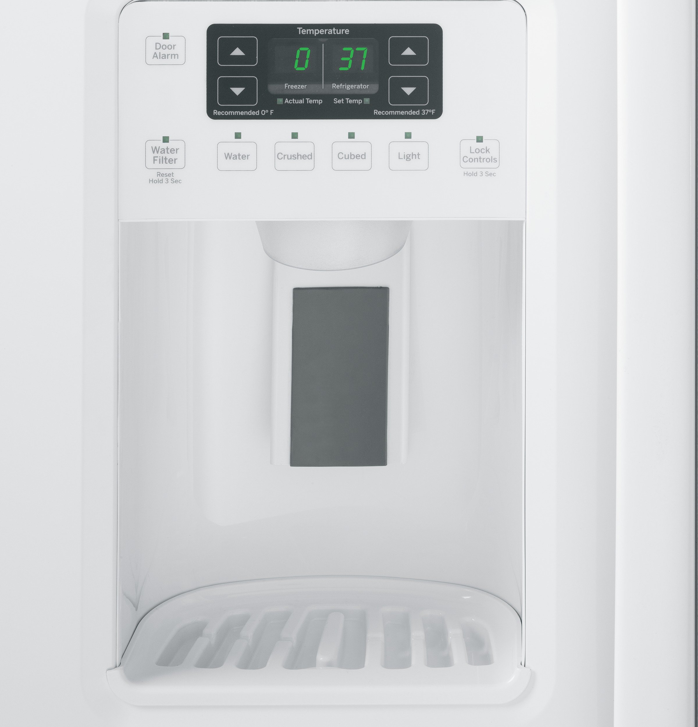 GSS25GGHWW GE 25.3 cu. ft. Side by Side Refrigerator - 36 Inch White-2