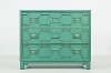 Turquoise 3 Drawer Accent Chest - Matrix