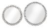 Large Round Crystal Mirror Tray