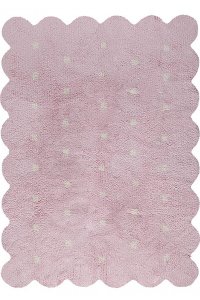 C-77771 4 x 5 Small Biscuit Pink Washable Rug