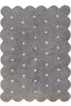 C-77775 4 x 5 Small Biscuit Gray Washable Rug