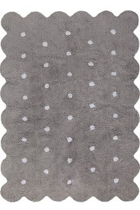 C-77775 4 x 5 Small Biscuit Gray Washable Rug
