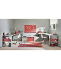 C-FA-LR 4 x 5 Small USA Flag Navy and Red Washable Rug