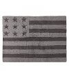 C-FA-GG 4 x 5 Small USA Flag Gray Washable Rug-1
