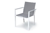 Outdoor Patio Sling Dining Chair Gray - Kedo-2