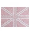 C-FEB-1 4 x 5 Small UK Flag Baby Pink Washable Rug-1