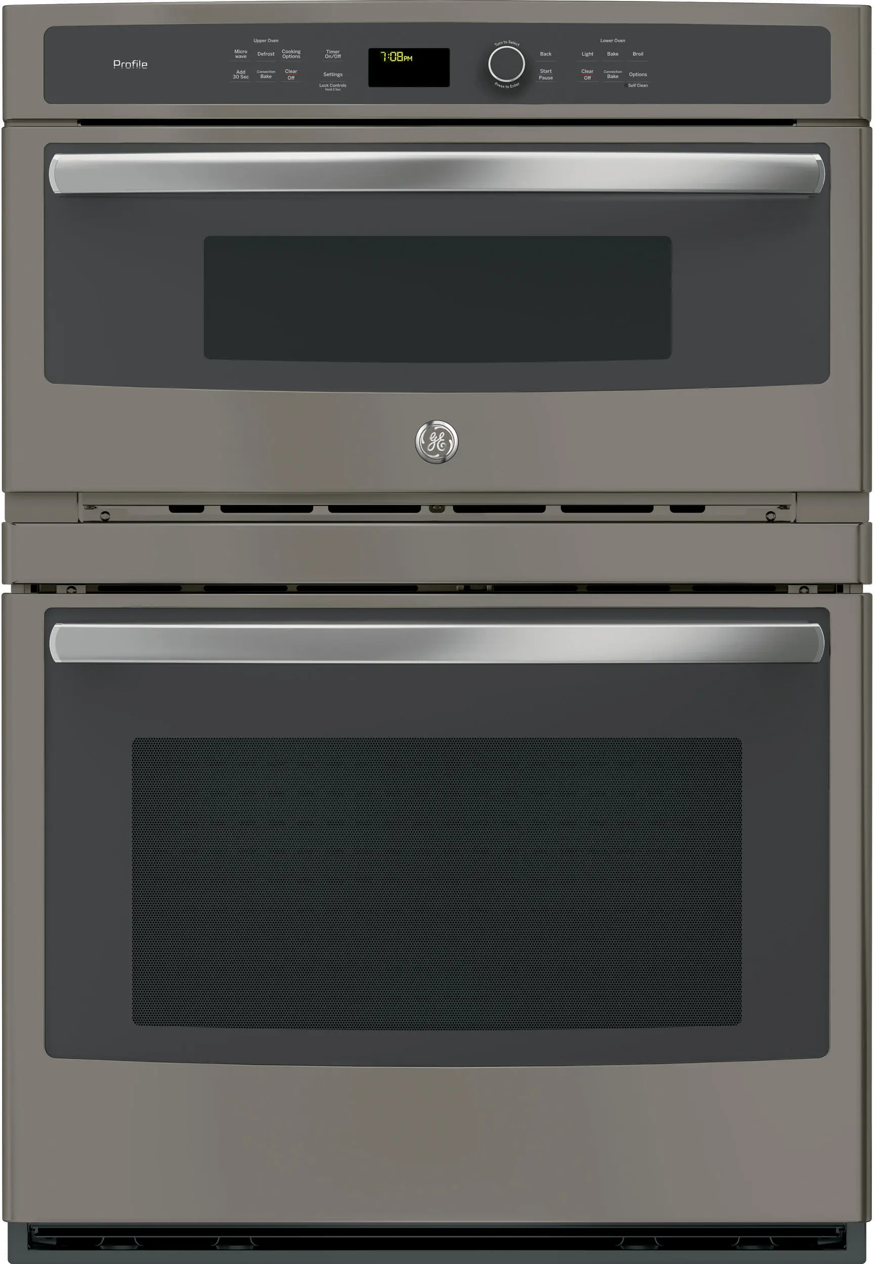 PT7800EKES GE Profile 30 Inch Combination Wall Oven with Microwave - 6.7 cu. ft.Slate-1