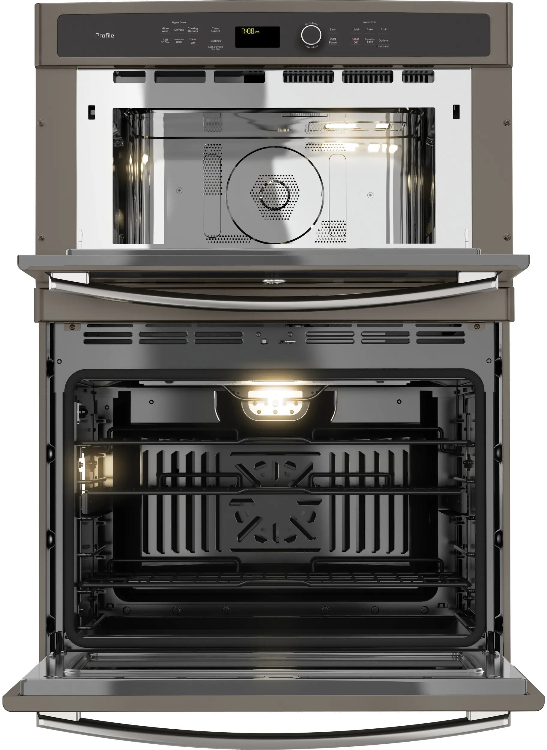 PT7800EKES GE Profile 30 Inch Combination Wall Oven with Microwave - 6.7 cu. ft.Slate-3