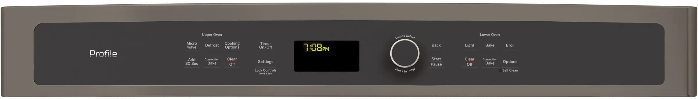 PT7800EKES GE Profile 30 Inch Combination Wall Oven with Microwave - 6.7 cu. ft.Slate-4