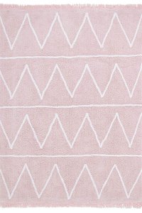 C-HY-P 4 x 5 Small Hippy Soft Pink Washable Rug