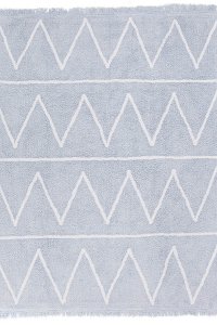 C-HY-B 4 x 5 Small Hippy Soft Blue Washable Rug