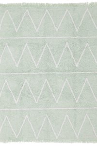 C-HY-G 4 x 5 Small Hippy Mint Green Washable Rug