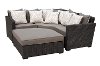 Veranda Collection 4 Piece Patio Sectional Sofa with Ottoman-1