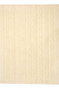 C-TR-V-S 2 x 4 X-Small Braids Soft Vanilla Washable Rug