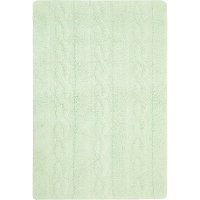 C-TR-SM-S 2 x 4 X-Small Braids Soft Mint Washable Rug