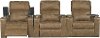 Saddle Brown 3 Piece Power Home Theater Seating - Headliner-1