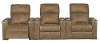 Saddle Brown 3 Piece Power Home Theater Seating - Headliner-3