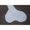 C-SK-ADG 5 x 7 Medium Skull Dark Gray and Blue Washable Rug-2