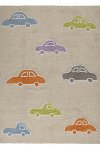 C-COCH-M 4 x 5 Small Beige Cars Area Rug