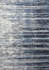 5 x 8 Medium Ivory, Gray, and Blue Rug - Granada