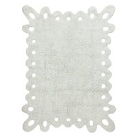C-00000 4 x 5 Small Lace Light Mint Ice Washable Rug