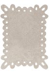 C-00008 4 x 5 Small Lace Beige Washable Rug