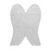 C-WING 4 x 5 Small White Wings Silhouette Washable Rug