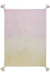 C-DE-VP 4 x 5 Small Ombre Vanilla & Soft Pink Washable Rug-1