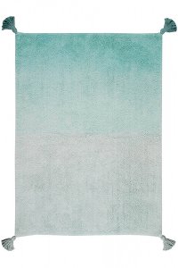 C-DE-EMERALD 4 x 5 Small Ombre Emerald Washable Rug