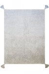 C-DE-BL 4 x 5 Small Ombre Gray and Baby Blue Washable Rug