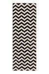 C-BW-ZIGZAG-P 3 x 8 Runner Zig Zag Runner Washable Rug