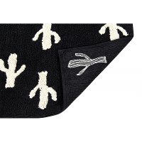 C-BW-CACTUS 5 x 7 Medium Cactus Stamp Black Washable Rug-3