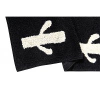 C-BW-CACTUS 5 x 7 Medium Cactus Stamp Black Washable Rug-5